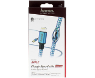 Hama USB-Lightning 1,5M MFI  REFLECTED niebieski - 1457235 - zdjęcie 5